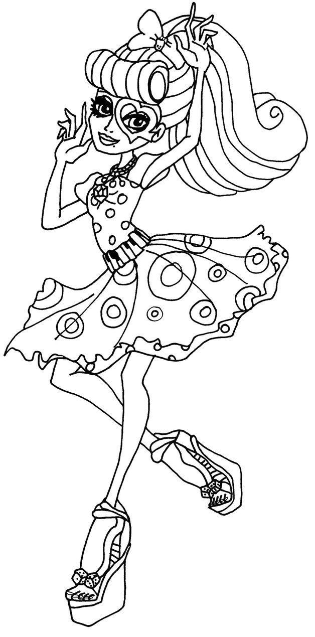 Operetta Monster High Coloring Page