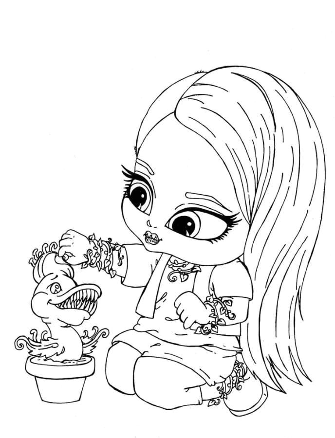 Baby Monster High Coloring Pages Monster High Coloring Page