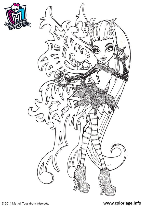 Coloriage Monster High Bonita Femur Dessin   Imprimer