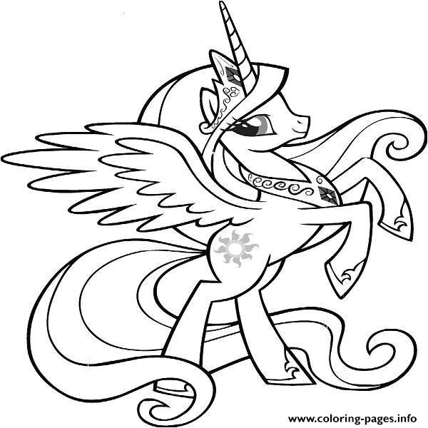 Princess Celesia My Little Pony coloring pages
