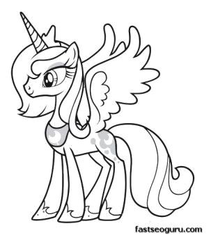 Printable My Little Pony Friendship Is Magic Princess Luna coloring pages Printable Coloring Pages For