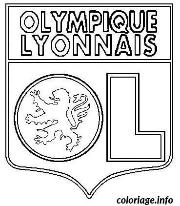 Coloriage Foot Logo Olympique Lyonnais Dessin   Imprimer