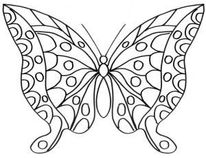 coloriage papillon 2