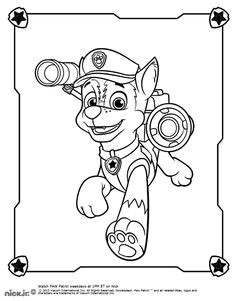 Chase with Police Pup Pack coloring page from PAW Patrol category Select from printable crafts of cartoons nature animals Bible and many more