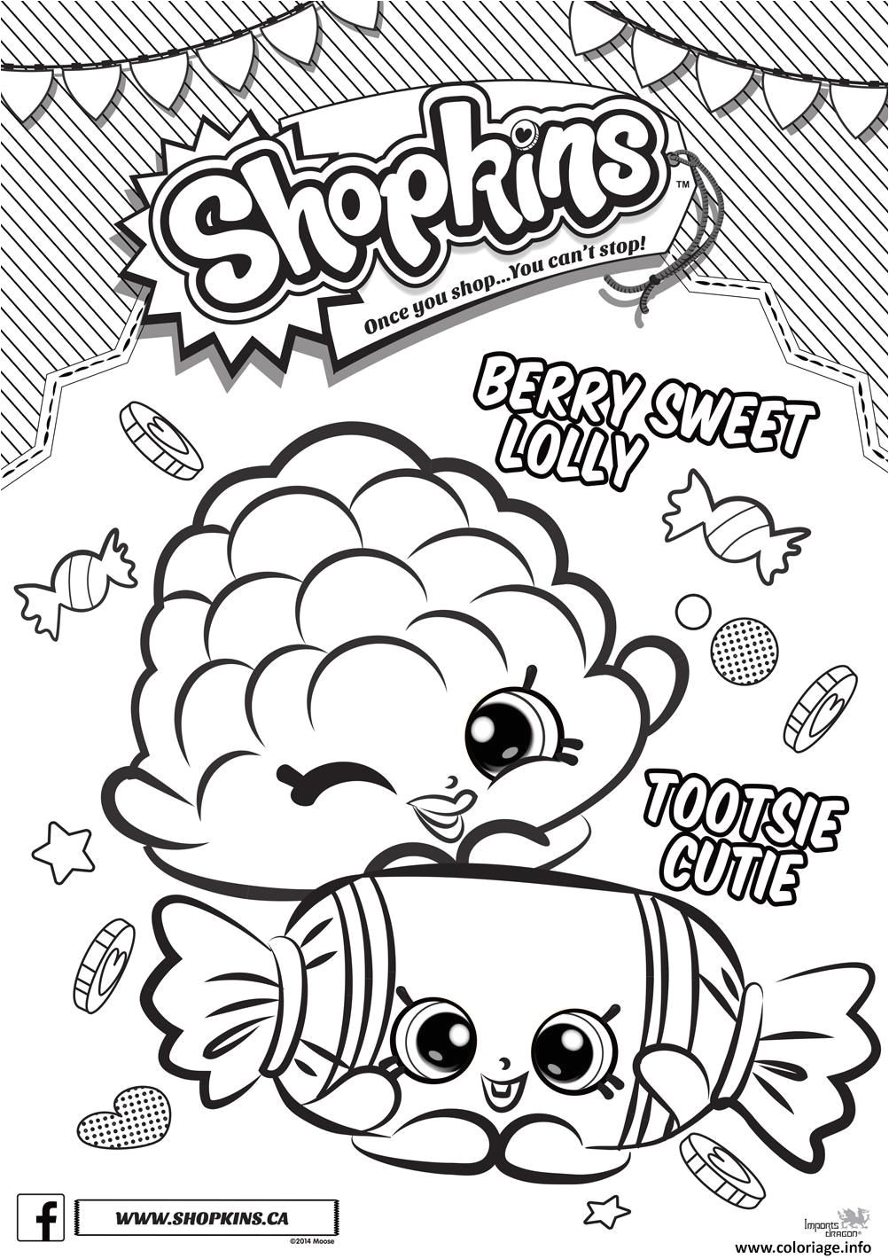 Coloriage shopkins berry sweet ly tootsie cutie Dessin   Imprimer