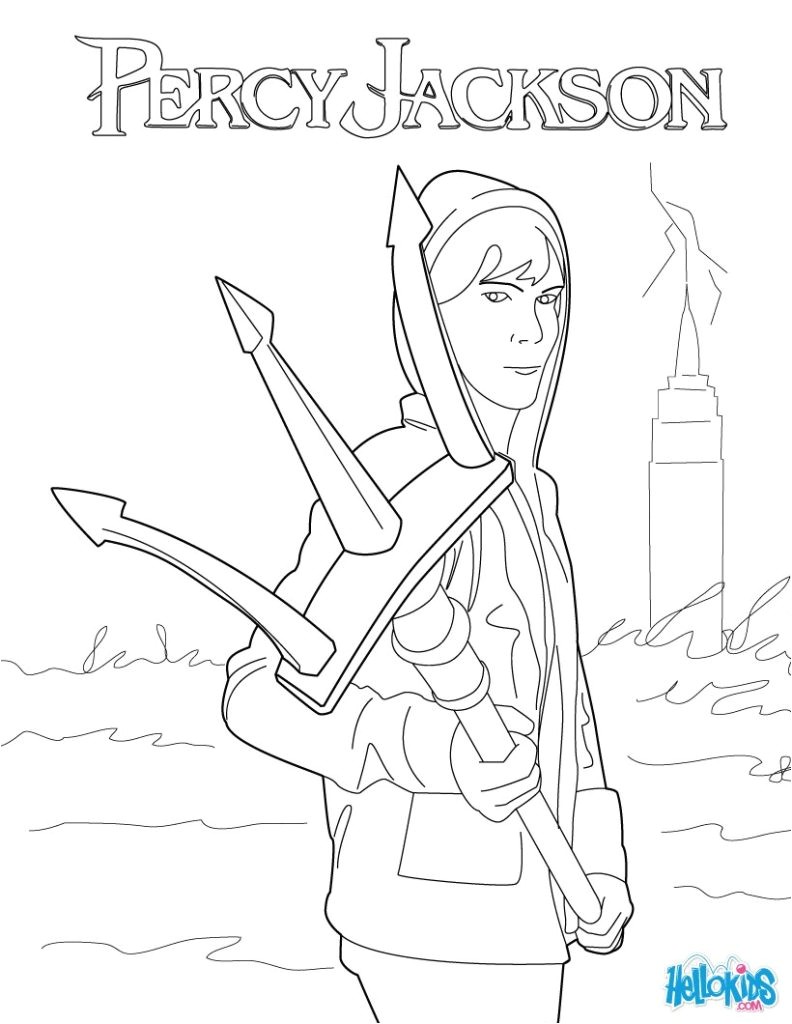 Percy Jackson Able Coloring Pages In Fancy Coloringsuite Best Coking Me Template