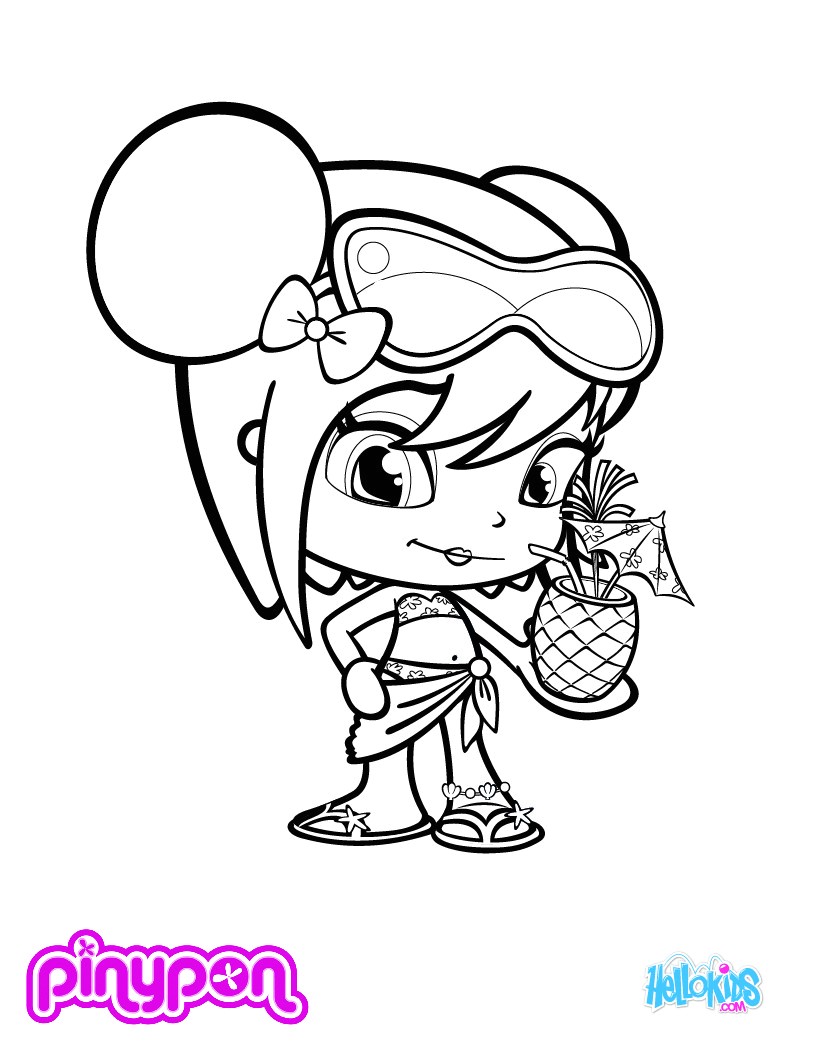 pinypon waterpark coloring page 5 lxw source