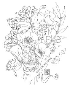 Printable Coloring Page Poppy Love