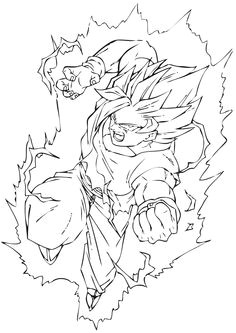 Super Saiyan Goku Coloring Pages