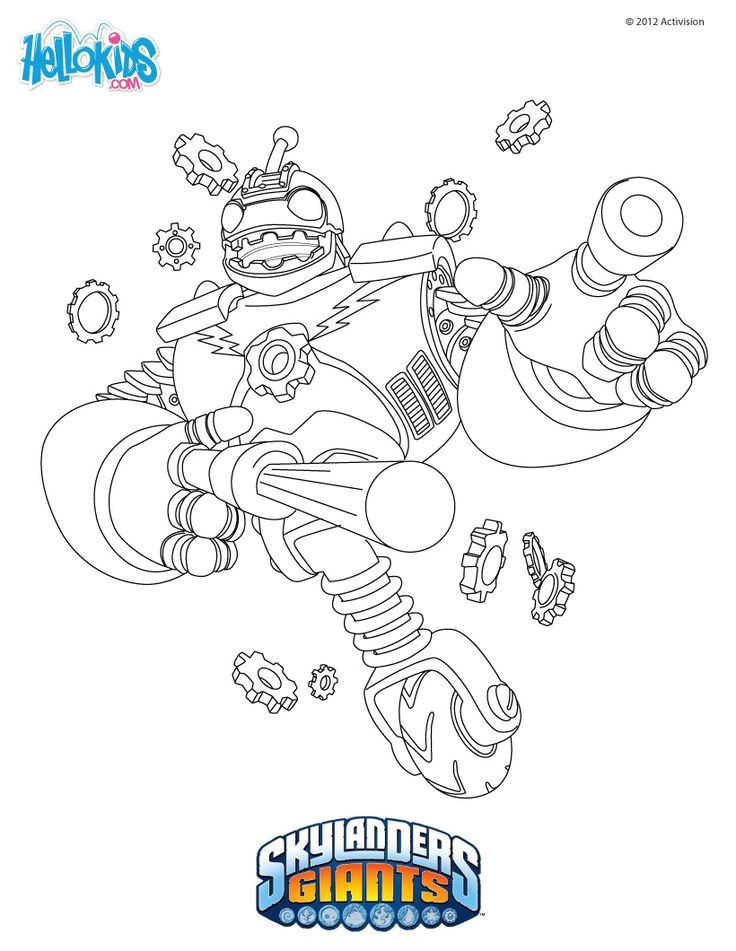 You can choose a nice coloring page from Skylanders GIANTS coloring pages for kids Enjoy our free coloring pages