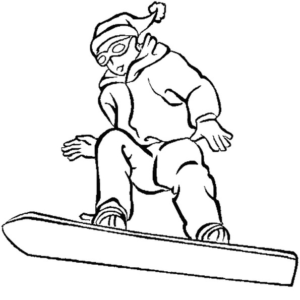 Coloriage Snowboard Coloriage Snowboard En Ligne Gratuit   Imprimer