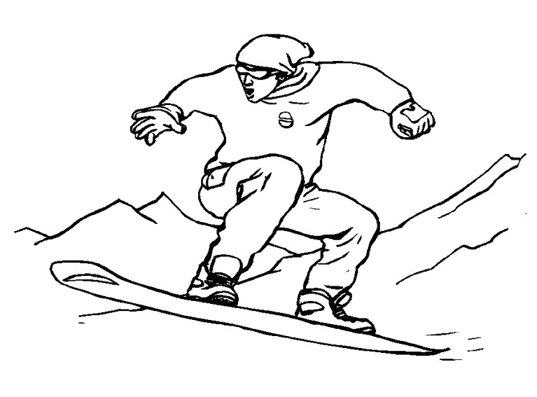 coloriage snowboard planche a neige 50 [14 17