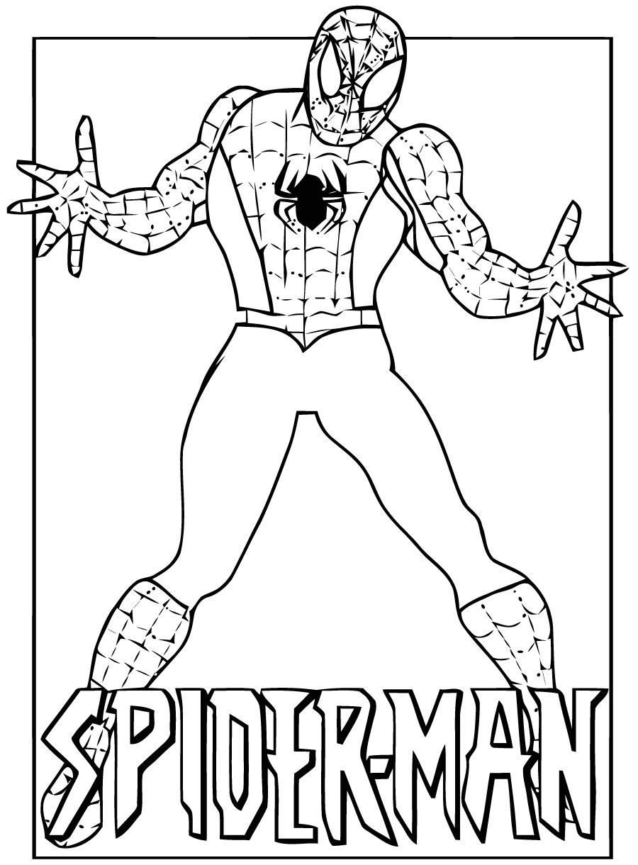 coloriage spiderman pdf1