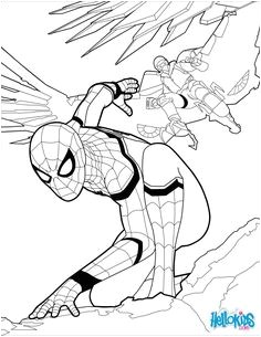 Spider man Home ing 1 coloring page Color online this Spider man Home ing 1 coloring page and send it to your friends