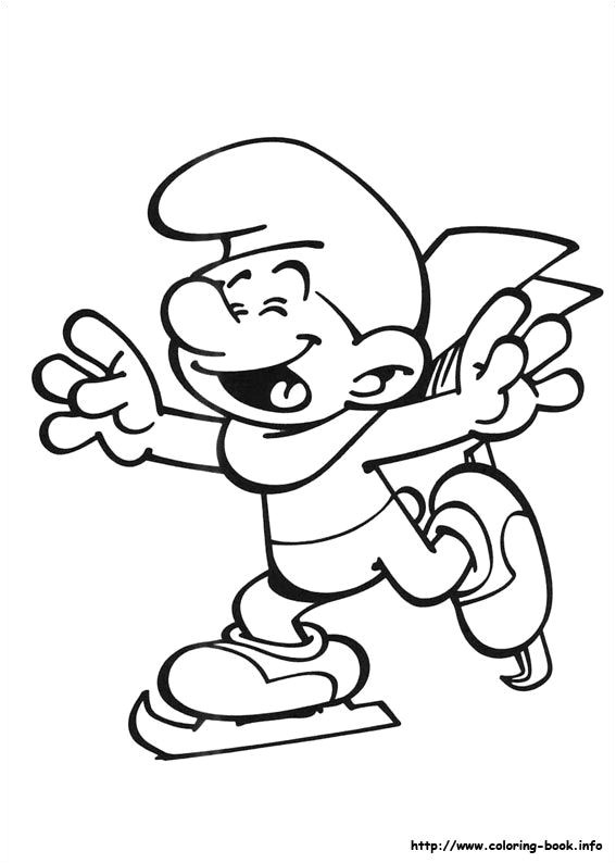 Smurf Coloring Pages Christmas