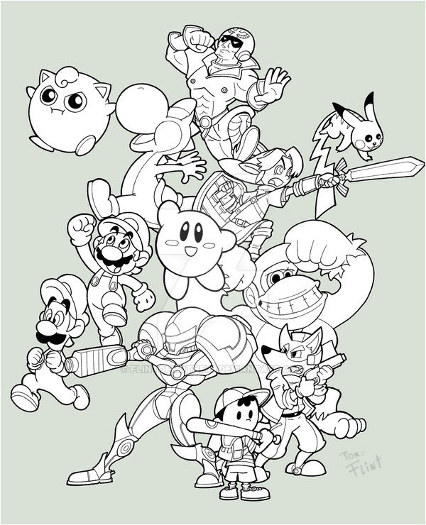smash brothers 10th aniversary by flintofmother3 on deviantart