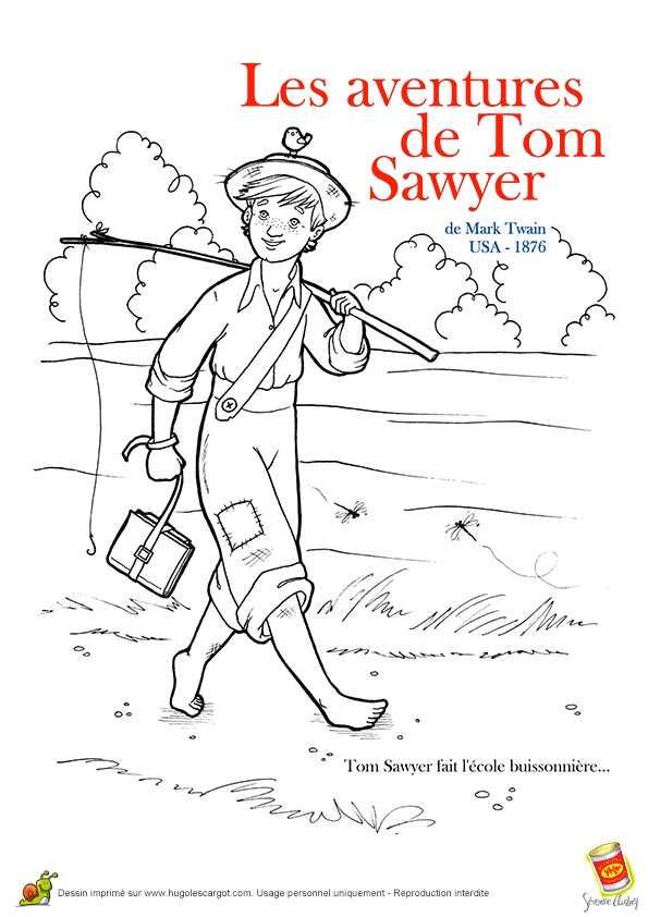 Coloriage tom sawyer