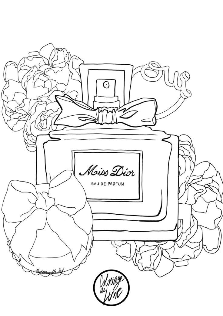 Coloriage Miss Dior