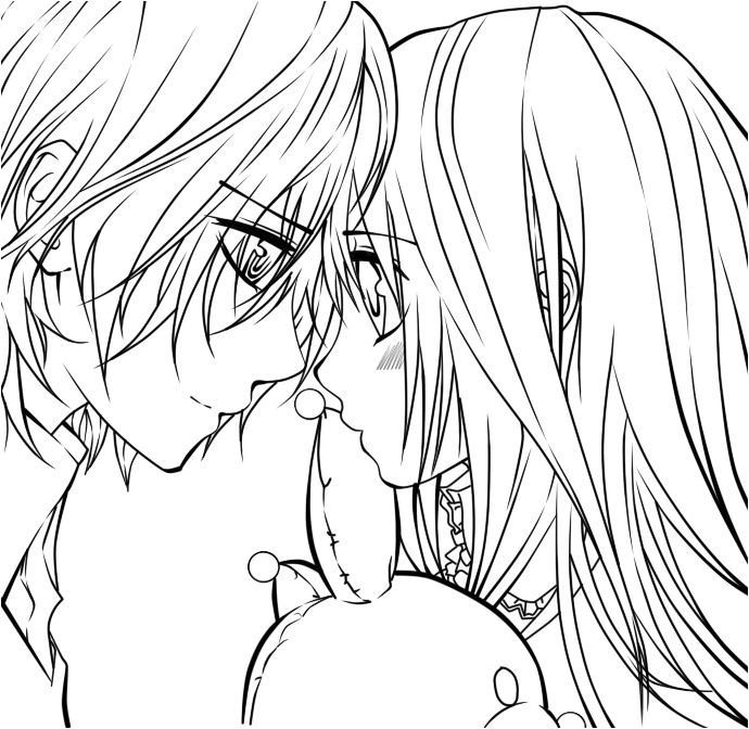 17 of Vampire Knight Zero Coloring Page Outline