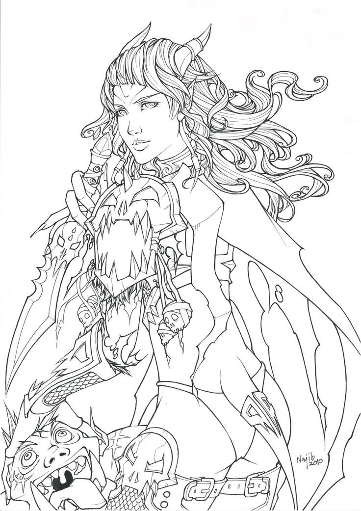 draenei world of warcraft Coloring pages