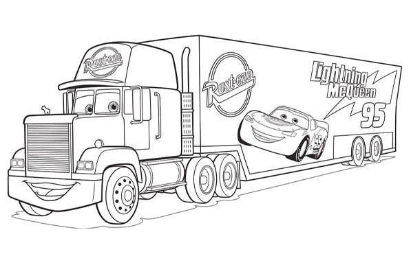 coloriage cars mack