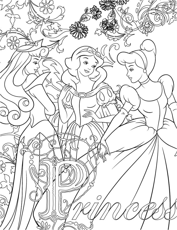 Coloriage Disney de princesse   imprimer