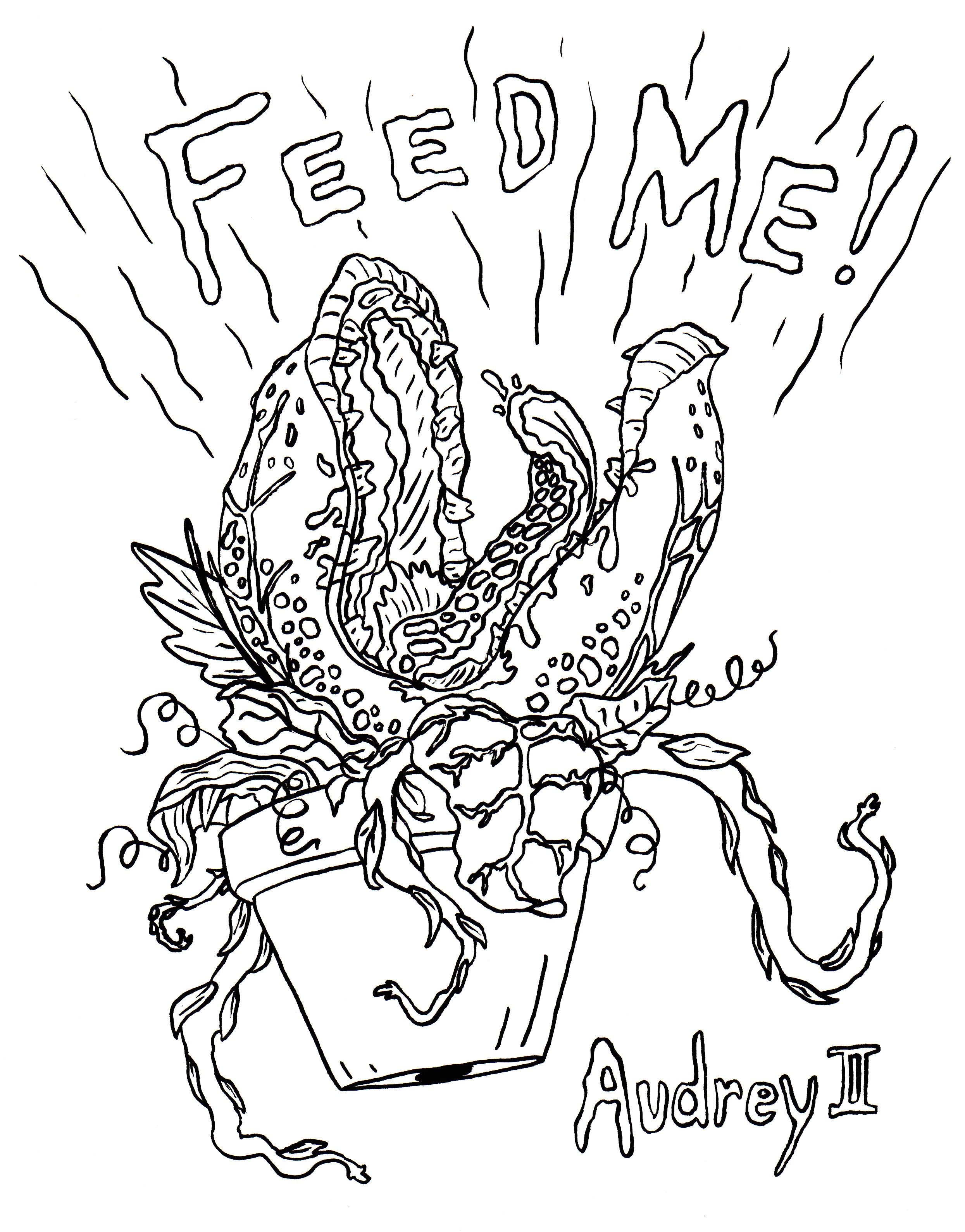 little shop of horrors coloring pages