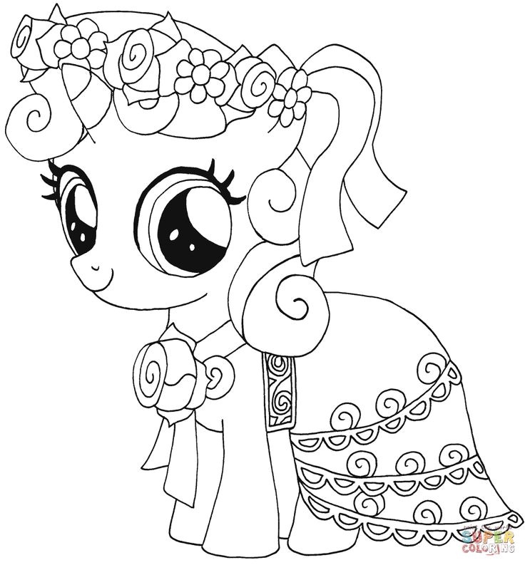 My Little Pony Sweetie Belle coloring page from My Little Pony category Select from printable crafts of cartoons nature animals Bible and many