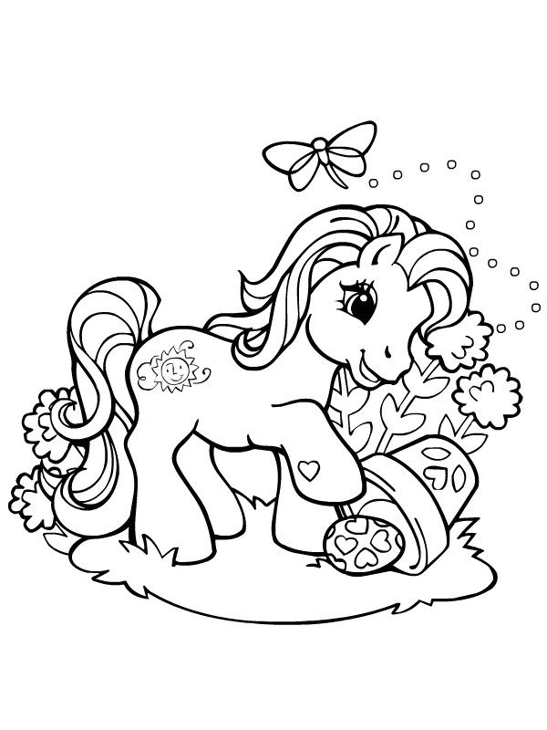 Retro My Little Pony coloring page