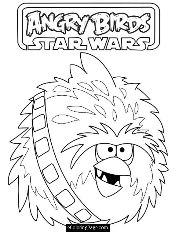 angry birds star wars chewbacca coloring pages