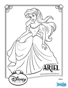 Un coloriage sur le conte disney de la petite sir¨ne avec ici la petite sir¨ne Ariel