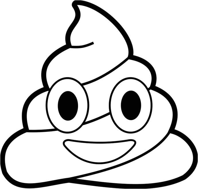 Emoji Poop Coloring Sheets