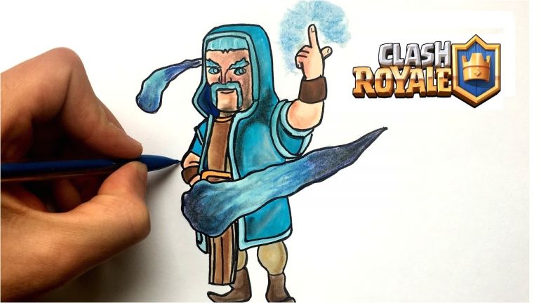 Coloriage Clash Royale Legendaire Dessin sorcier De Glace Clash Royale