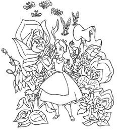 Coloriage Alice Aux Pays Des Merveilles gratuits   imprimer Nos 19 dessins   colorier de Alice Aux Pays Des Merveilles seront satisfaires les petits me
