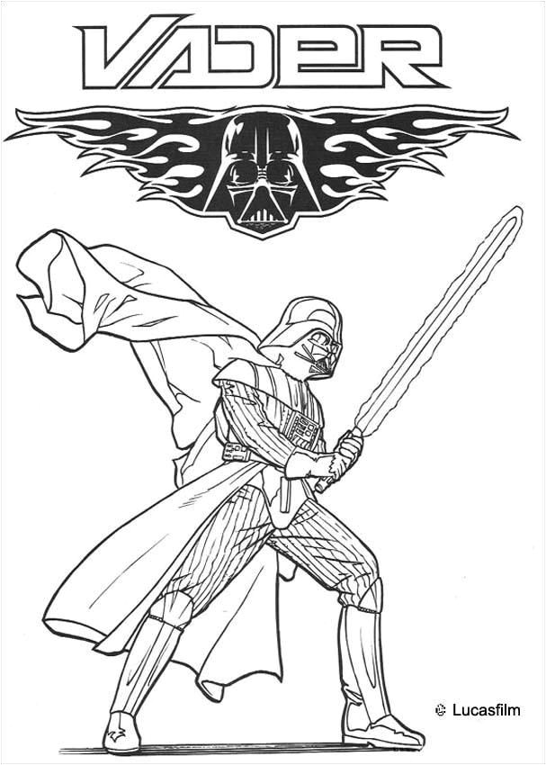 Coloriage de Star Wars de Dark Vador Un coloriage inédit Star Wars pour tous les