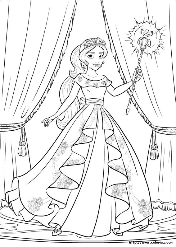 Princess Elena of Avalor colouring page