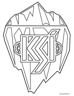 Coloriage du logo de l équipe d Islande qualifiée pour l euro 2016 de football Groupe F Autriche Hongrie Islande Portugal