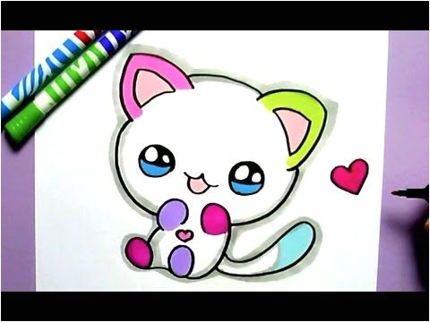 O DIBUJAR GATO KAWAII PASO A PASO Dibujos kawaii faciles How to draw a CAT