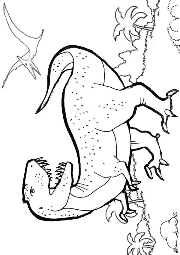 Free T Rex Colouring Page Plus more than 150 free online colouring pages suitable for kids aged 4 12
