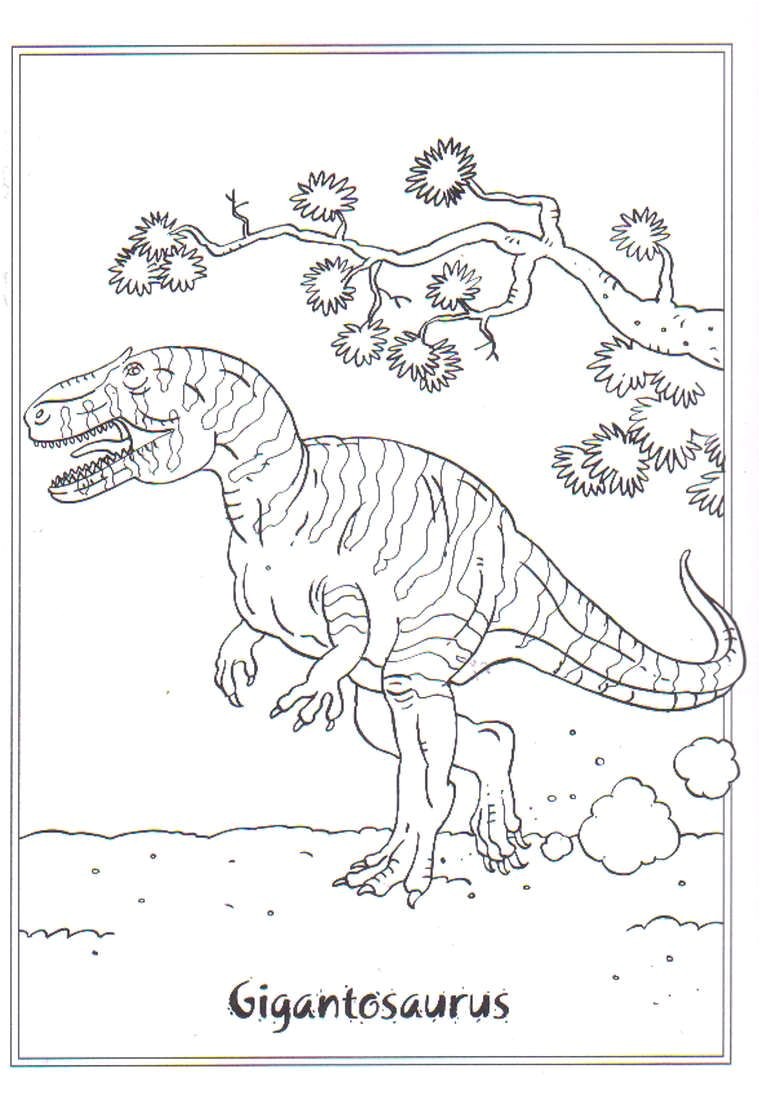 coloring page Dinosaurs 2 Gigantosaurus