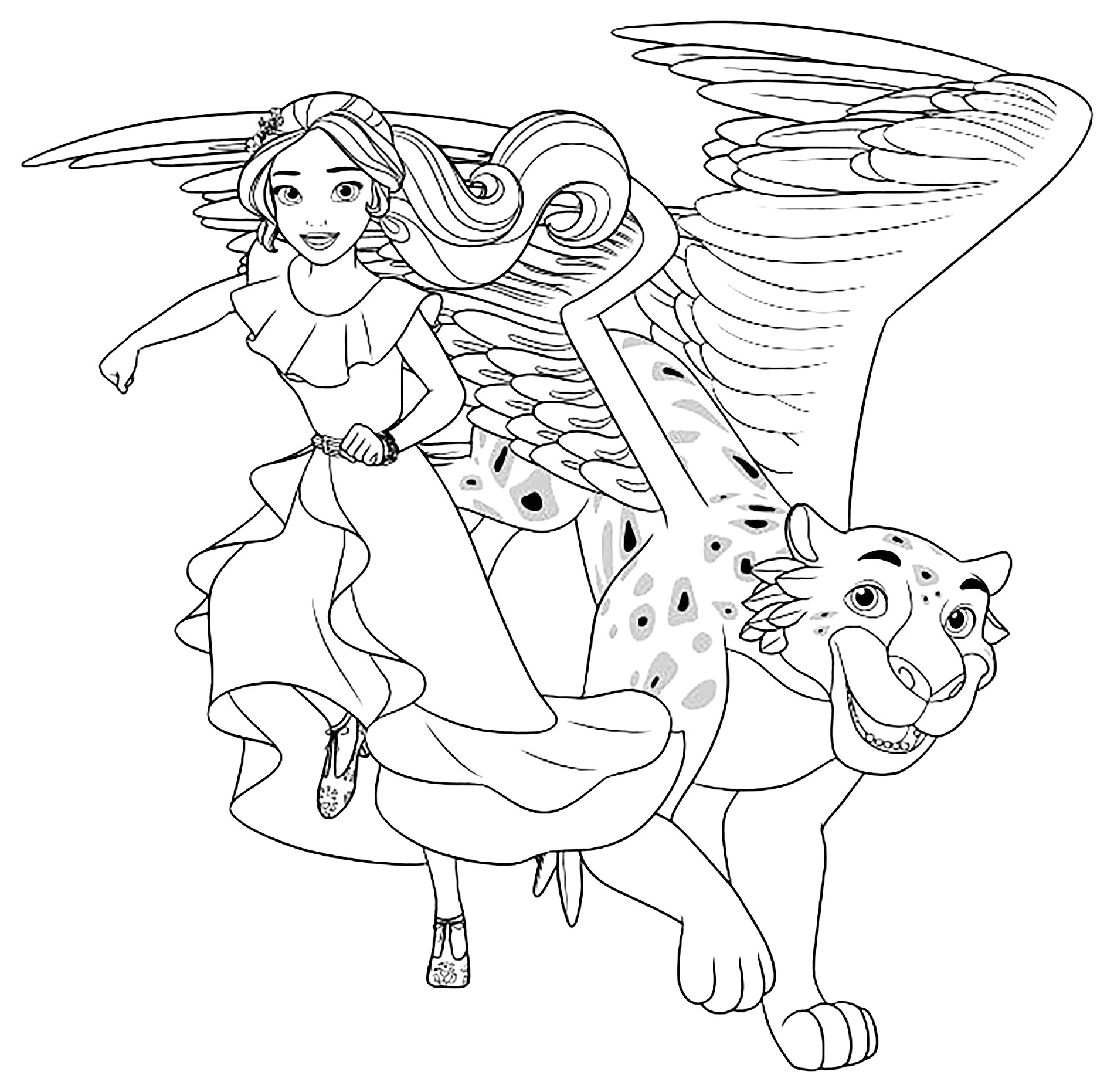 Elena Avalor coloring page to for free
