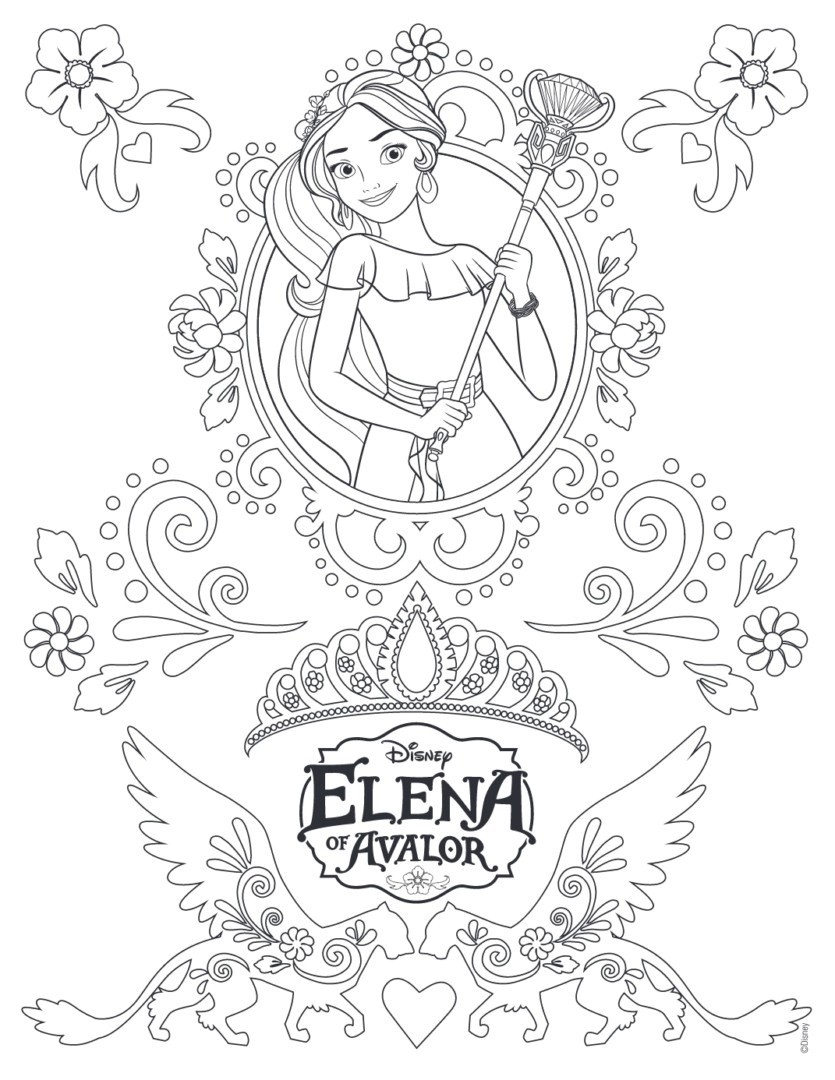 Energy Princess Elena Coloring Page Http Colorings Co Avalor Pages