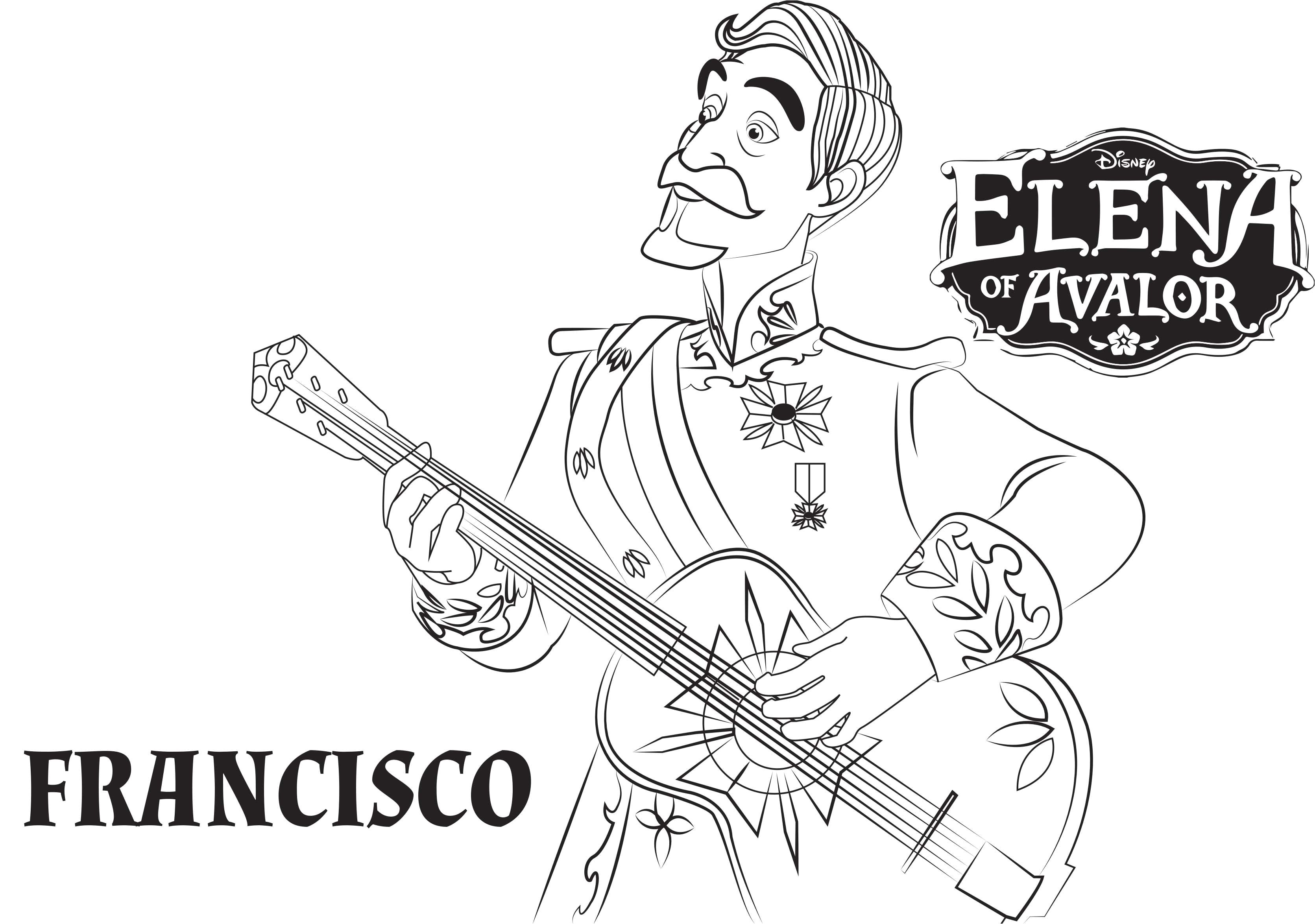 Disney s Elena of Avalor Coloring Pages Sheet Free Disney Printable Elena of Avalor Color Page