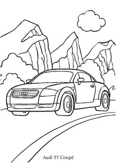 Coloriage audi   imprimer et coloriage en ligne pour enfants Dessine les coloriages Audi de dessin gratuit
