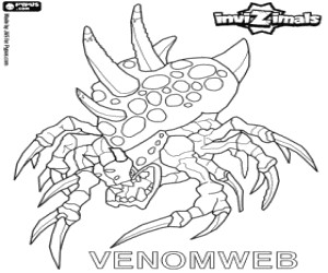 Coloriage L araignée Invizimals Venomweb