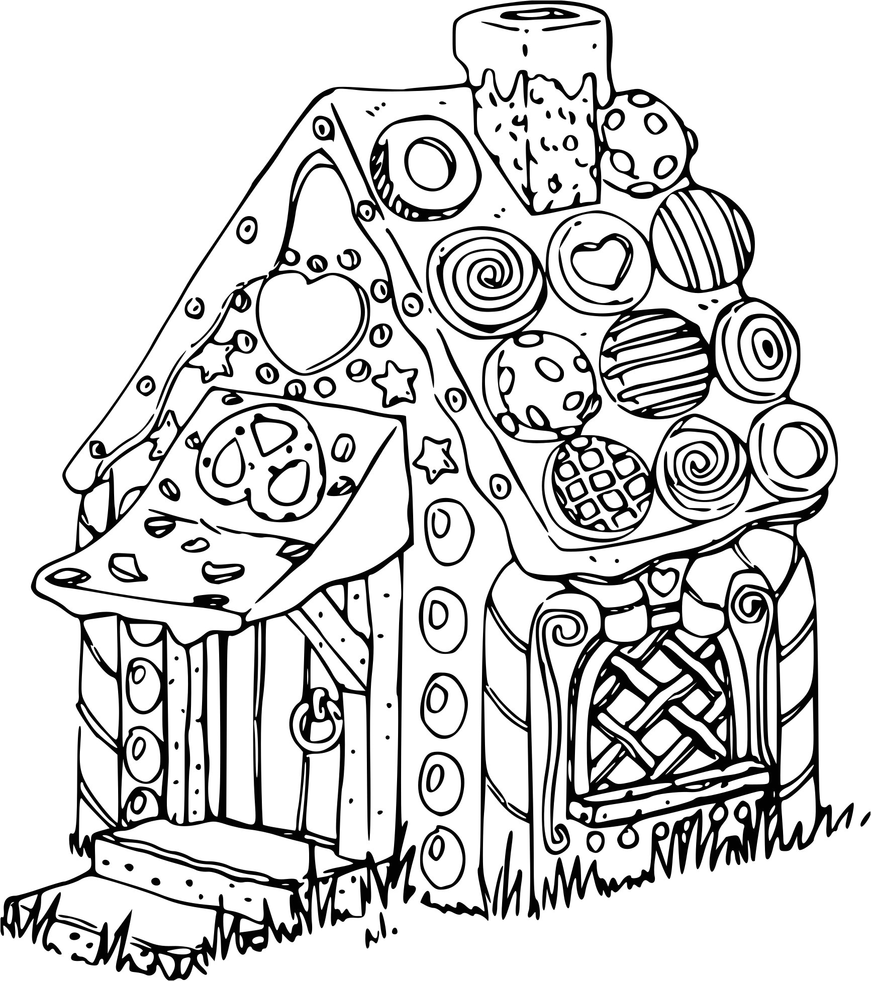 Coloriage Maison Hansel Et Gretel  Imprimer Sur Coloriages Tout serapportant  Coloriage Hansel Et Gretel