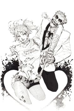 Joker & Harley Quinn by Philip Tan