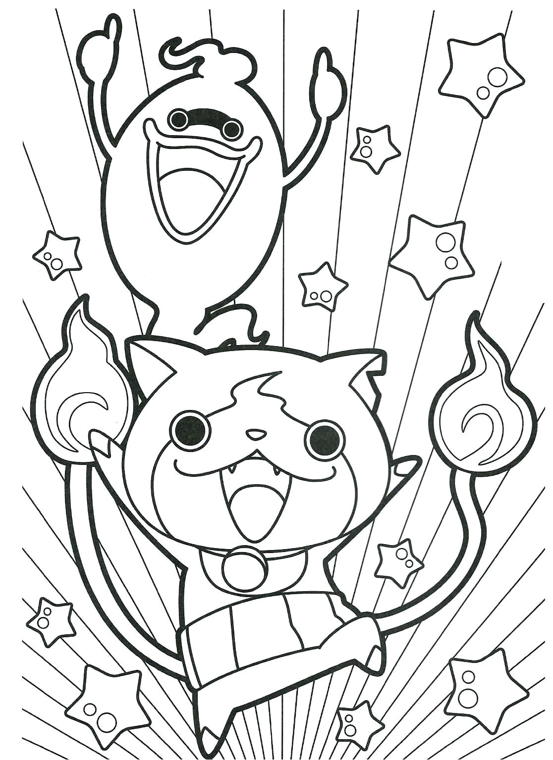 Coloriage Yo Ka¯ Watch gratuits   imprimer yokaiwatch coloringpage colorpage…