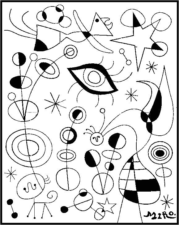 Joan Miro coloriage …