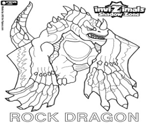 Coloriage Rock Dragon Invizimals Shadow Zone